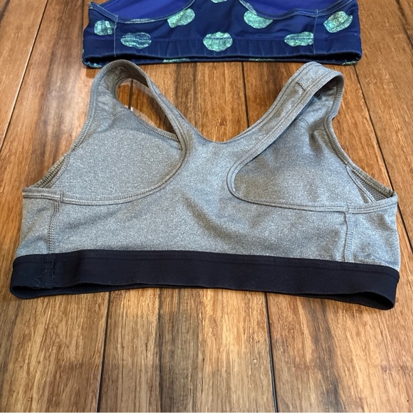 Nike Women's Sports Athletic Bra Dri-Fit Size Small Lot of 2 Blue Gray Racerback - Picture 11 of 11